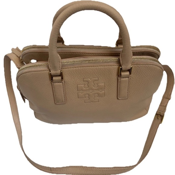 Tory Burch handbag Crossbody Tan Blush Leather Purse Shoulderbag - Picture 6 of 15
